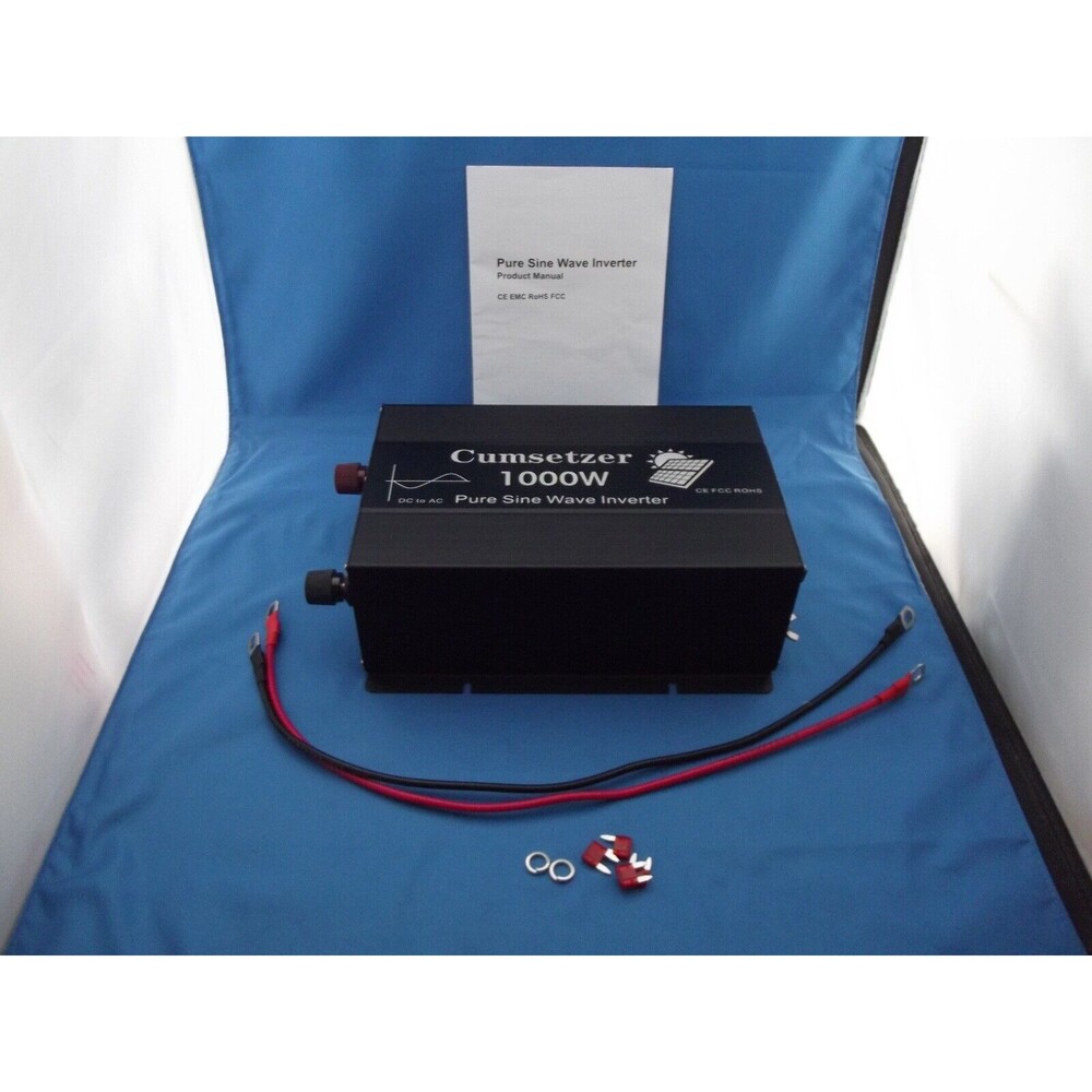Power Inverter 48V to 120V 1000W Pure Sine Wave Solar Home Off Grid System Camp